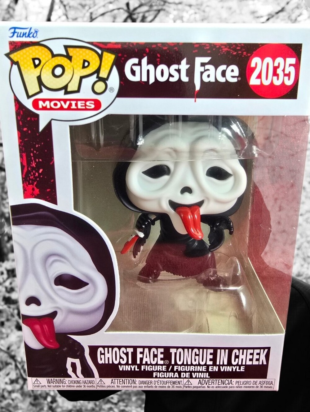 Funko POP! Vinyl: Ghost Face Tongue In Cheek # 2035 (Nib) With Pop Protector